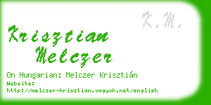 krisztian melczer business card